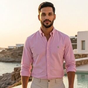 Ralph Lauren Pink Button-Down Casual Shirt